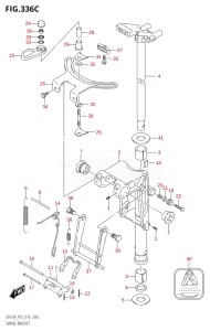 00994F-610001 (2016) 9.9hp P01-Gen. Export 1 (DF9.9A  DF9.9AR) DF9.9A drawing SWIVEL BRACKET (DF9.9A:P01)