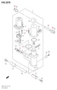 06002F-410001 (2014) 60hp E03-USA (DF60A) DF60A drawing TRIM CYLINDER (DF60AVT)