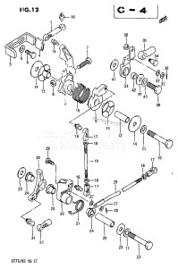 DT85 From 8501-614766 ()  1986 drawing THROTTLE LINK