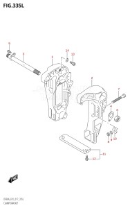 06003F-710001 (2017) 60hp E01 E40-Gen. Export 1 - Costa Rica (DF60AVT  DF60AVTH) DF60A drawing CLAMP BRACKET (DF60ATH:E01)