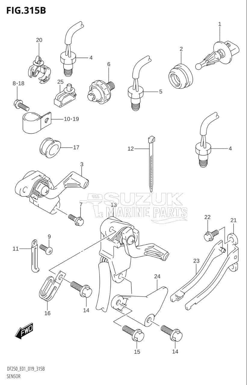 SENSOR (DF200T:E40)