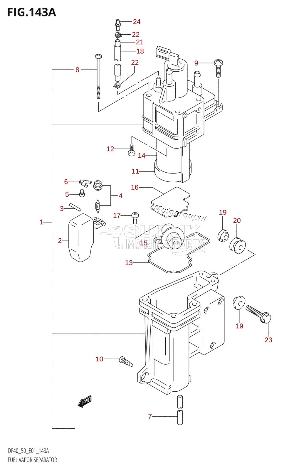 FUEL VAPOR SEPARATOR (X)