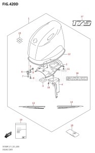 DF200AP From 20003P-340001 (E11 E40)  2023 drawing ENGINE COVER (DF175AP:(021,022,023))