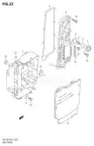 DF140 From 14001F-980001 (E01 E40)  2009 drawing RECTIFIER