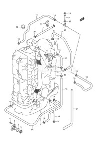 Outboard DF 150 drawing Thermostat