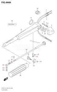 DT9.9A From 00996-910001 (P36 P40 P81)  2019 drawing TILLER HANDLE (DT9.9A:P36,DT9.9A:P81,DT15A:P36,DT15A:P81)