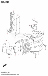 DF60A From 06003F-610001 (E01 E40)  2016 drawing INTAKE MANIFOLD /​ SILENCER /​ EXHAUST COVER (DF60A:E01)