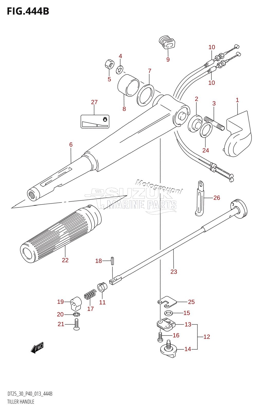 TILLER HANDLE (DT30:P40)