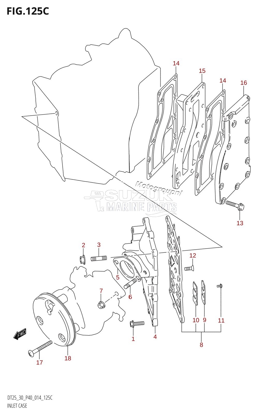 INLET CASE (DT30R:P40)