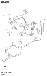 DF8A From 00801F-610001 (P01)  2016 drawing HARNESS (DF9.9AR:P03)