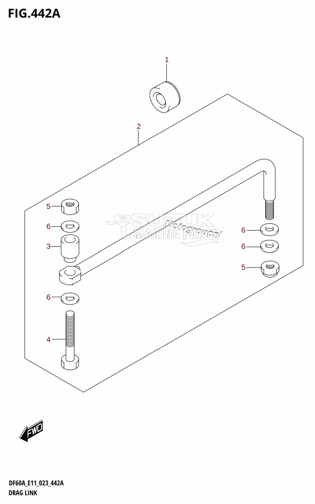 DRAG LINK (DF40A,DF40AST,DF50A,DF50AVT,DF60A,DF60AVT,DF40ASVT)