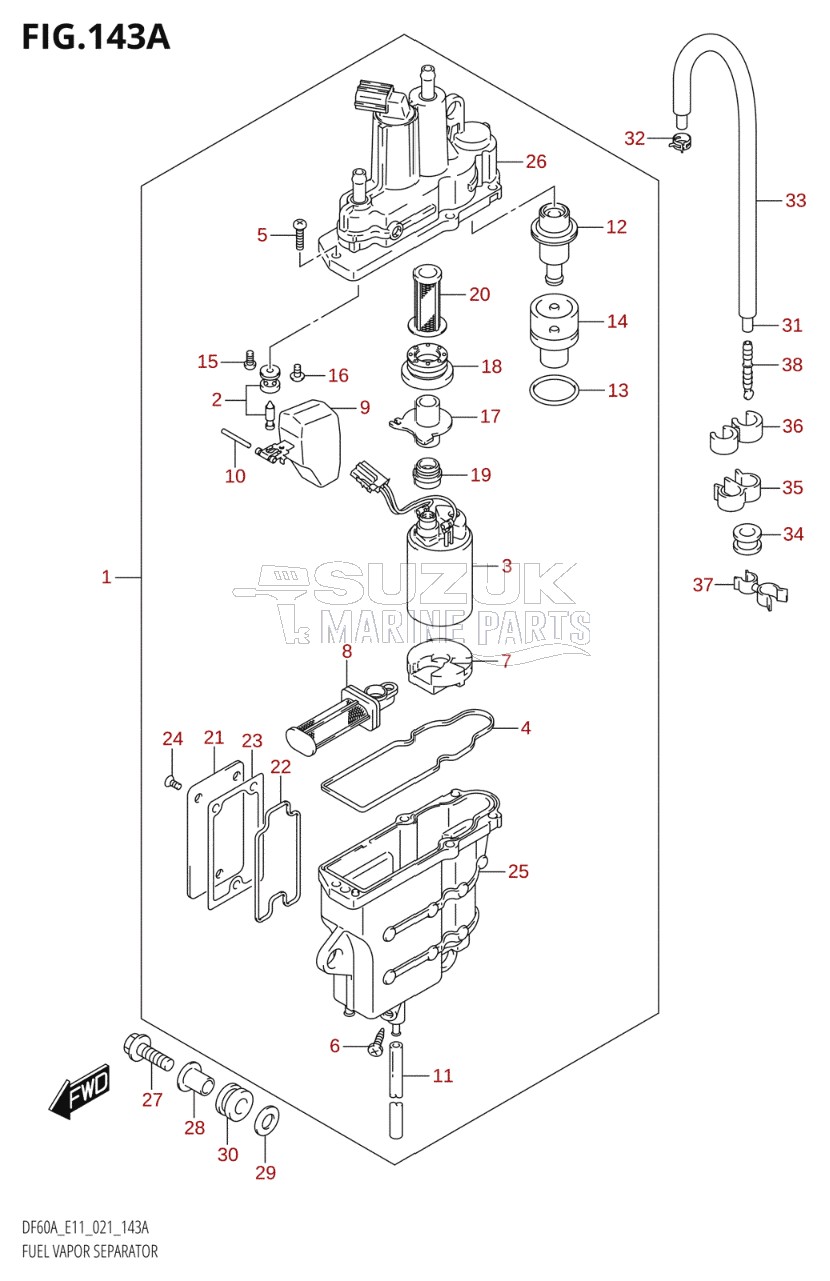 FUEL VAPOR SEPARATOR (E01,E03,E11,E34)