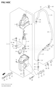 15002Z-210001 (2012) 150hp E01 E40-Gen. Export 1 - Costa Rica (DF150Z) DF150Z drawing FUEL VAPOR SEPARATOR (DF150Z:E01)