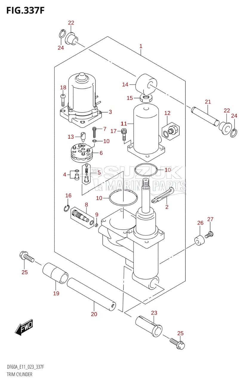 TRIM CYLINDER ((DF50AVT,DF50AVTH,DF60AVT,DF40ASVT,DF60AVTH):(022,023))