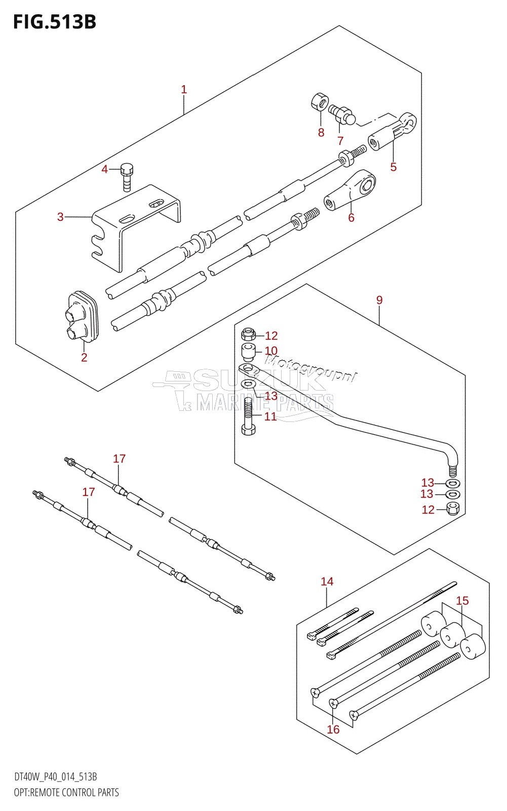 OPT:REMOTE CONTROL PARTS (DT40W:P90)