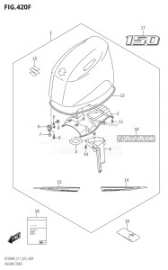 DF150AP From 15003P-040001 (E01 E03 E40)  2020 drawing ENGINE COVER (DF150AP:(021,022,023))