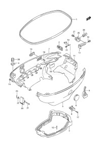 Outboard DF 40 drawing Side Cover