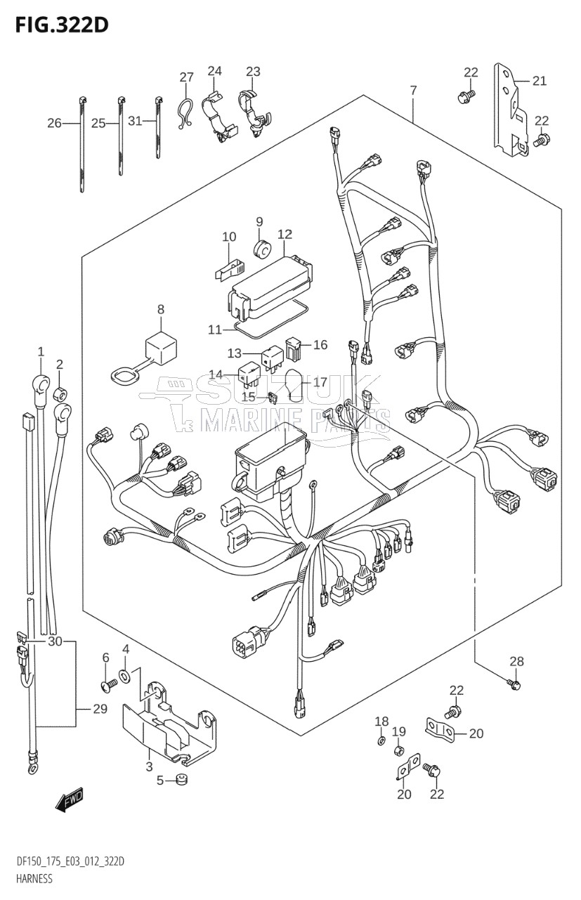 HARNESS (DF175Z:E03)