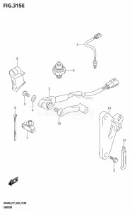 DF40AQH From 04003F-440001 (E01 - E11 - E34)  2024 drawing SENSOR (DF40A,DF40ATH,DF50A,DF50ATH)