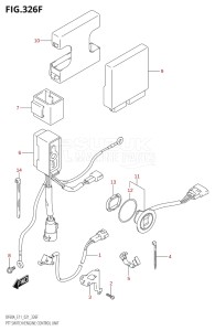 06003F-240001 (2022) 60hp E11 E40-Gen. Export 1-and 2 (DF60AVT  DF60AVT  DF60AVTH  DF60AVTH) DF60A drawing PTT SWITCH / ENGINE CONTROL UNIT (SEE NOTE)