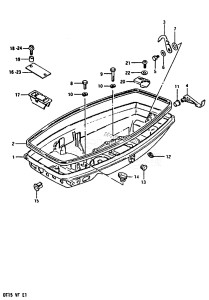 DT15 From 01501-508231 ()  1985 drawing LOWER COVER