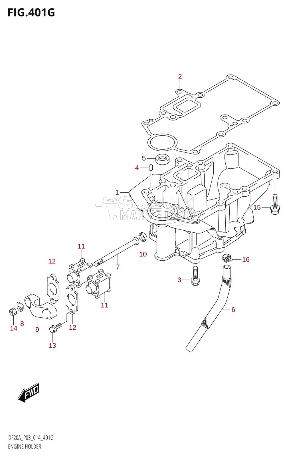 ENGINE HOLDER (DF15ATH:P03)