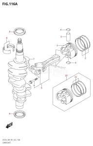 DF30A From 03003F-140001 (P01 P40)  2021 drawing CRANKSHAFT