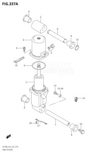 11503F-410001 (2014) 115hp E03-USA (DF115AT) DF115A drawing TRIM CYLINDER (DF100AT:E03)