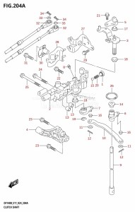 DF140BT From 14005F-440001 (E11 - E40)  2024 drawing CLUTCH SHAFT