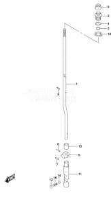 Outboard DF 60A drawing Clutch Rod