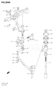 DF250 From 25003F-110001 (E01 E40)  2011 drawing CLUTCH SHAFT