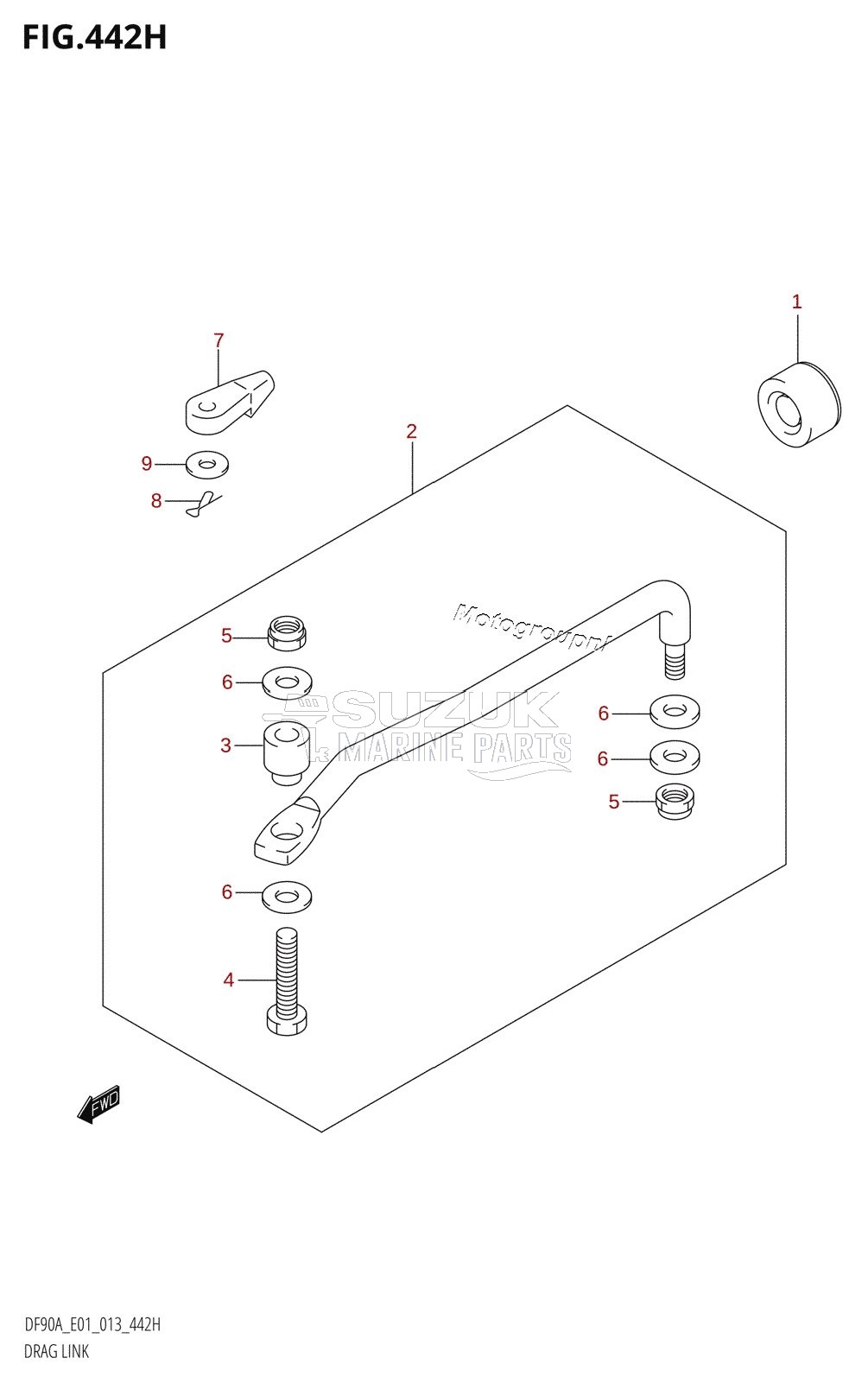 DRAG LINK (DF90A:E40)