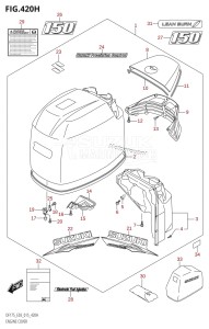 DF175T From 17502F-510001 (E03)  2015 drawing ENGINE COVER (DF150ZG:E03)