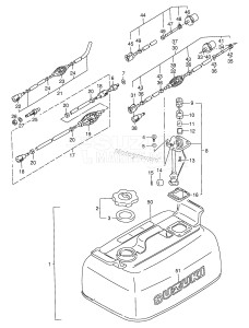 DT15 From 01501-861001 ()  1998 drawing FUEL TANK (MODEL:88~94 /​ 15L)