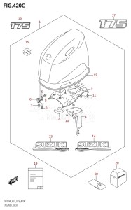 DF200AZ From 20003Z-910001 (E03)  2019 drawing ENGINE COVER (DF175AT,DF175AZ)