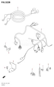 DF25 From 02503F-310001 (E01)  2013 drawing HARNESS (DF25R:E01)