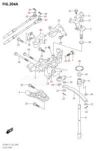 DF115BT From 11506F-340001 (E11 E40)  2023 drawing CLUTCH SHAFT