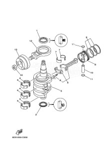 F25AETL drawing CRANKSHAFT--PISTON