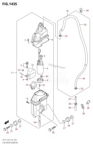 DF175T From 17502F-410001 (E01 E40)  2014 drawing FUEL VAPOR SEPARATOR (DF175ZG:E40)