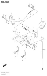 00994F-610001 (2016) 9.9hp P03-U.S.A (DF9.9A  DF9.9AR) DF9.9A drawing CLUTCH ROD (DF9.9A:P03)