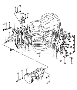 DT35 From 4001-100001 ()  1988 drawing INLET CASE - EXHAUST COVER