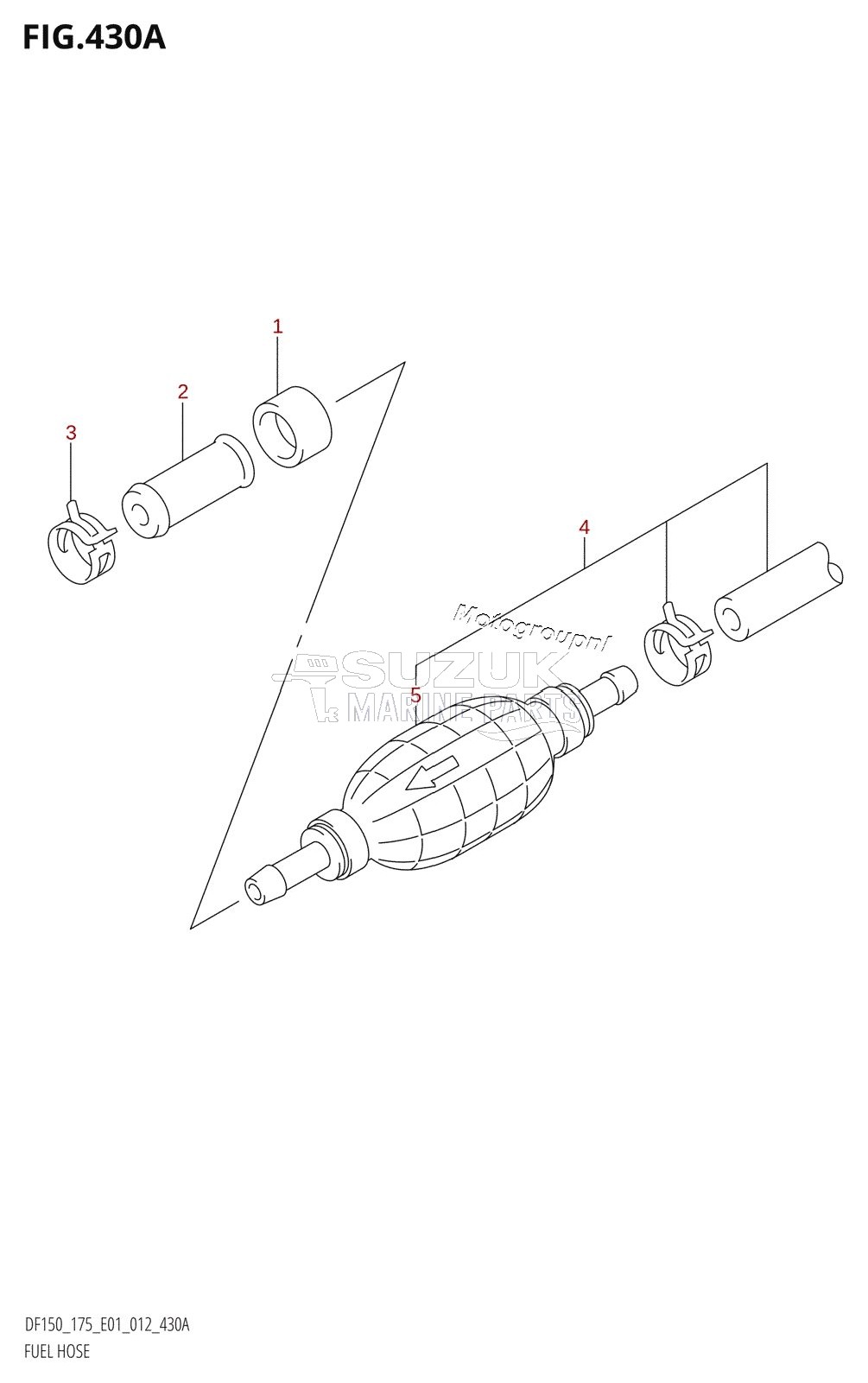 FUEL HOSE (DF150T:E40)