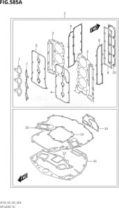 25003Z-040001 (2020) 250hp E03-USA (DF250Z  DF250Z) DF250Z drawing OPT:GASKET SET (DF225T,DF225Z,DF250T,DF250Z)