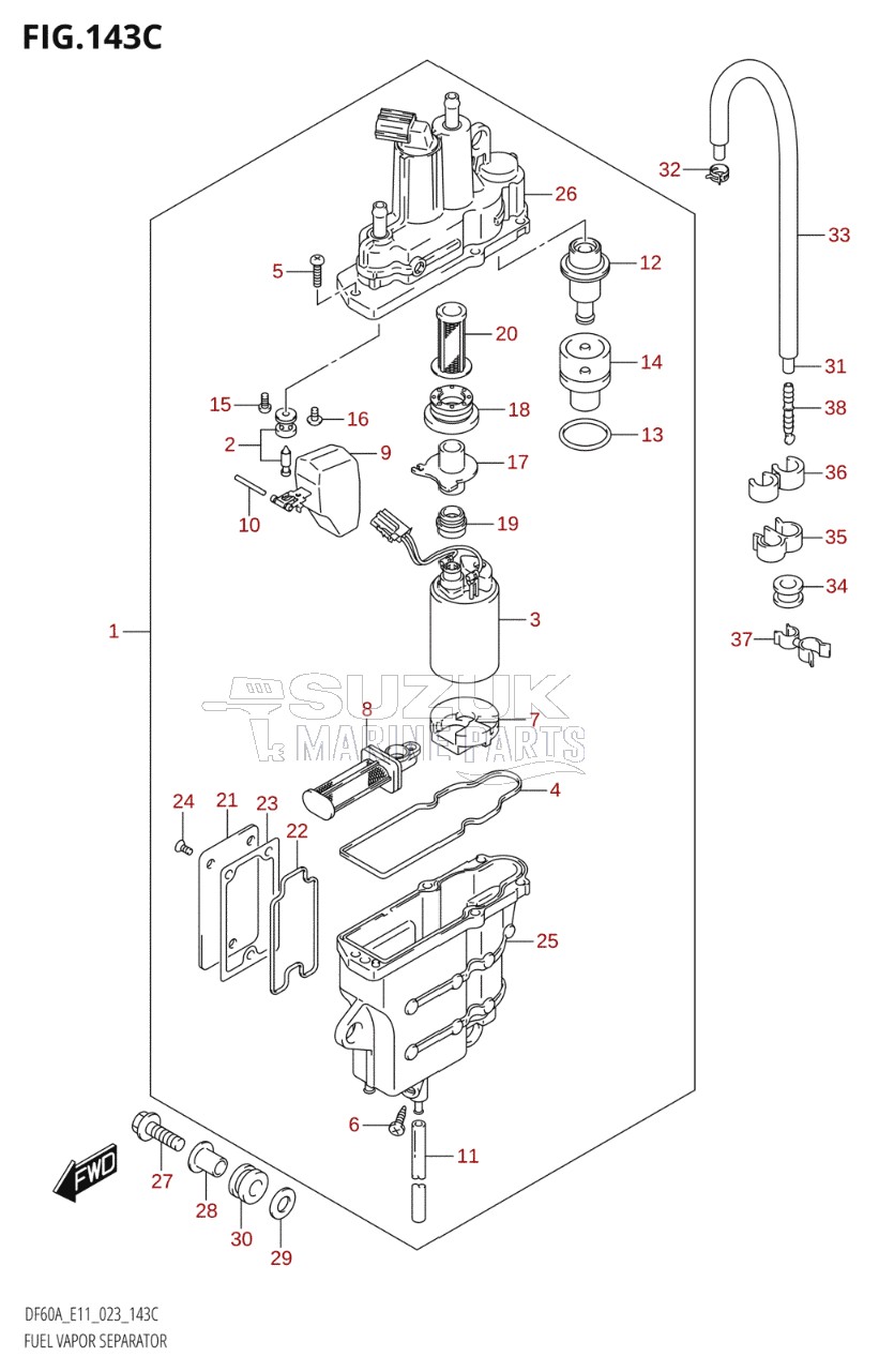 FUEL VAPOR SEPARATOR (023)