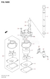 DF200 From 20002F-410001 (E03)  2014 drawing WATER PUMP (DF225Z:E03)