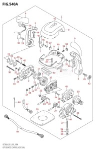 DF250A From 25003P-810001 (E01 E40)  2018 drawing OPT:REMOTE CONTROL ASSY DUAL