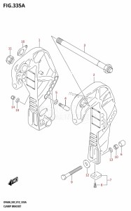 DF60A From 06002F-210001 (E03)  2012 drawing CLAMP BRACKET (DF40A:E03)