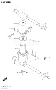 DF115AST From 11504F-510001 (E03)  2015 drawing TRIM CYLINDER (DF115AT:E03)