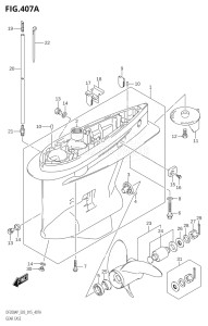 20003P-510001 (2005) 200hp E03-USA (DF200AP) DF200AP drawing GEAR CASE