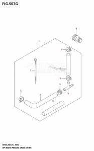 DF40A From 04003F-210001 (E01)  2012 drawing OPT:WATER PRESSURE GAUGE SUB KIT (DF60A:E40)